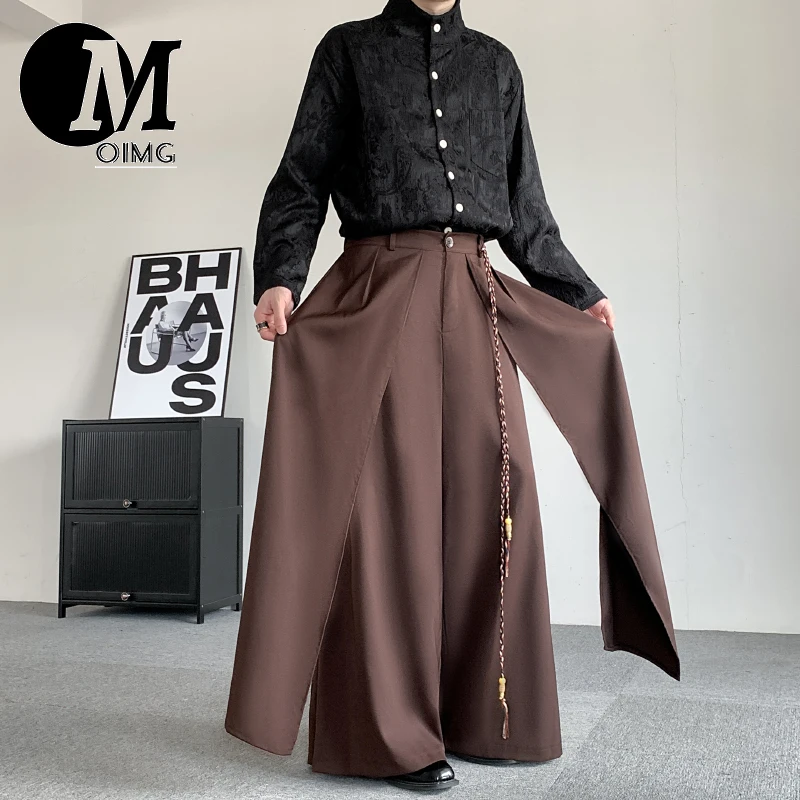 [OIMG] 24 Yamamoto Yohji Double Layered Kendo Pants, Niche Coffee Color, New Chinese Style Men's And Women's Multi