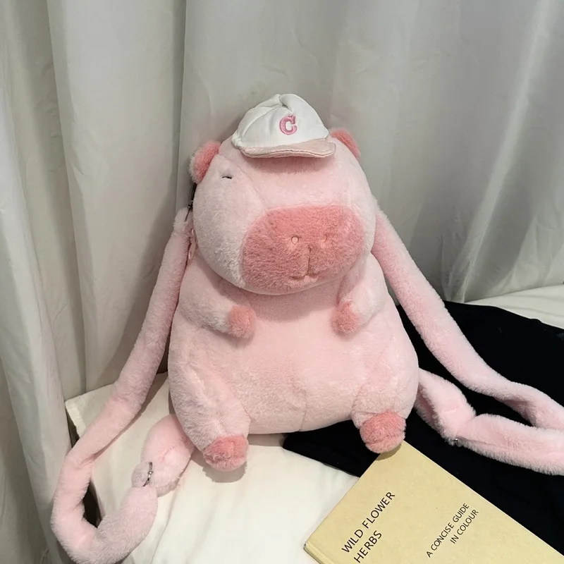 حقيبة ظهر كابيبارا القطيفة للأطفال - هدية للبنات، ألعاب قطيفة، حقيبة قطيفة حقيبة لطيفة، هدايا للفتيات والأولاد، هدايا عيد الميلاد #3