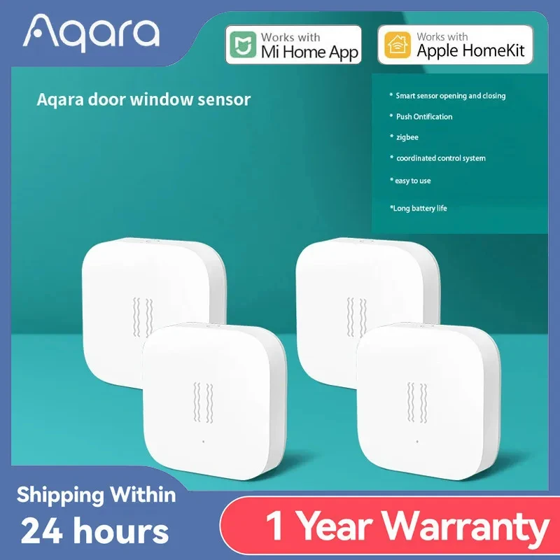 Aqara Smart Vibration Sensor Zigbee Motion Shock Sensor Detection Alarm Monitor Built-in Gyro For Home Safety Mi Home App