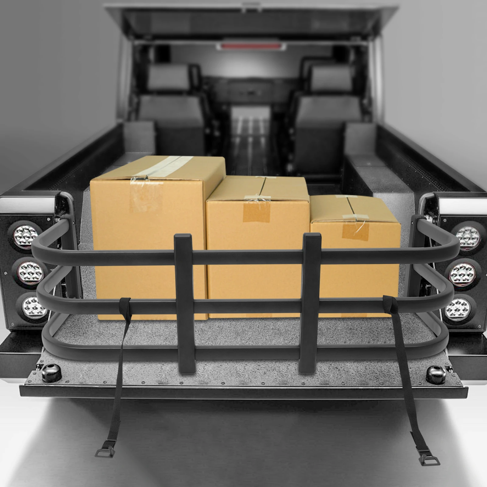 Universell einstellbare Aluminium-Ladeflächenverlängerung 122-155cm Länge für kleine Pickups zur verbesserten Ladungskontrolle – Detail 2