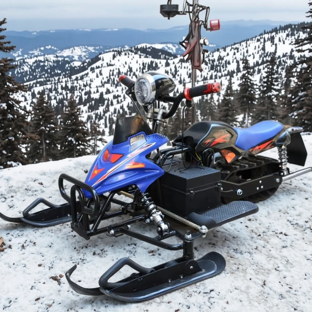 

3-скоростная регулировка и обратный ход с 4 амортизаторами, аккумулятор Chaowei 48 В, 20 А, электрический снегоход для детей и взрослых, 500 Вт