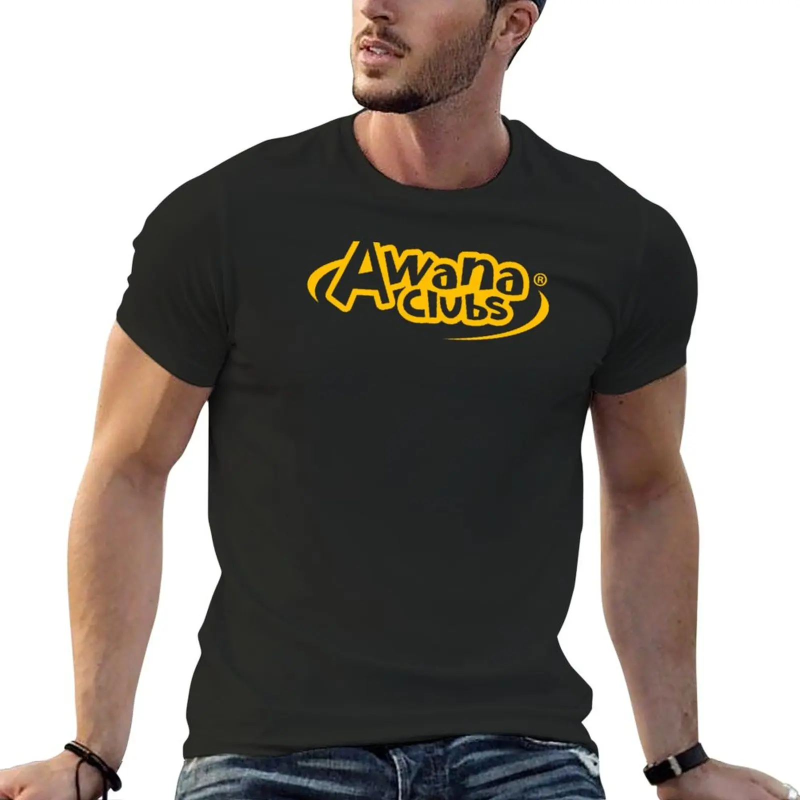 Yellow Awana Clubs T-Shirt graphic t shirt vintage blue archive graphics mens t shirts