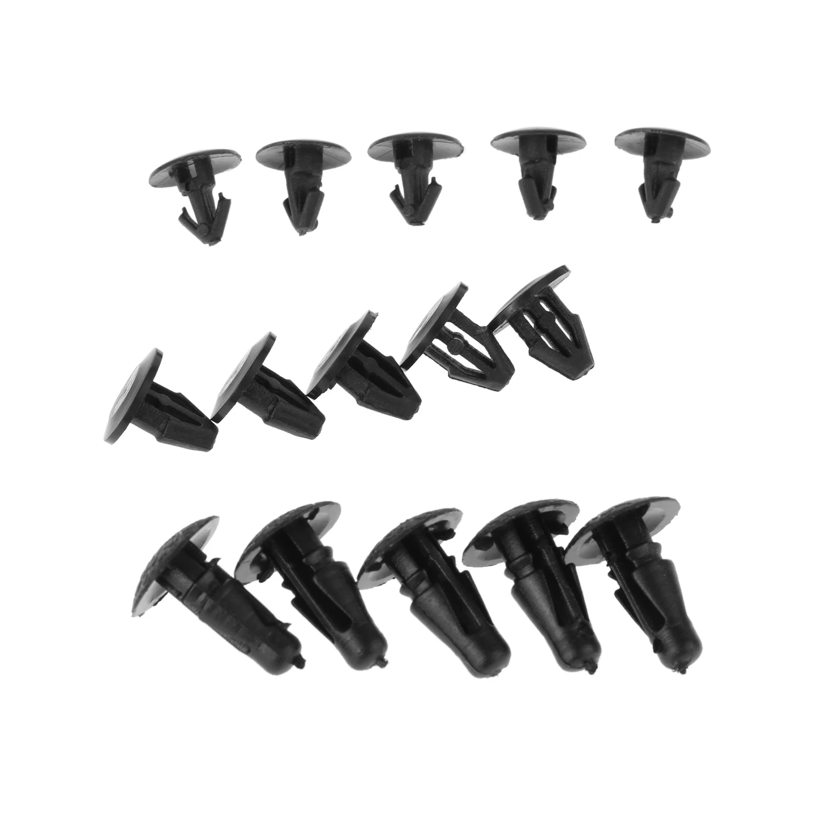 15Pcs Door Rubber Seal Strip Clamp For Nissan Teana Sylphy Tiida Geniss Livina Qashqai X-trail Plastic Fastener Car Accessories