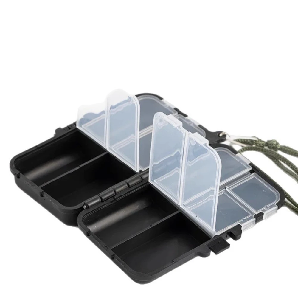 

Plastic Storage Box with 9/12Compartments Adjustable Storage Luya Electric Bait Fishing Jewelry Earrings Home Storage Box