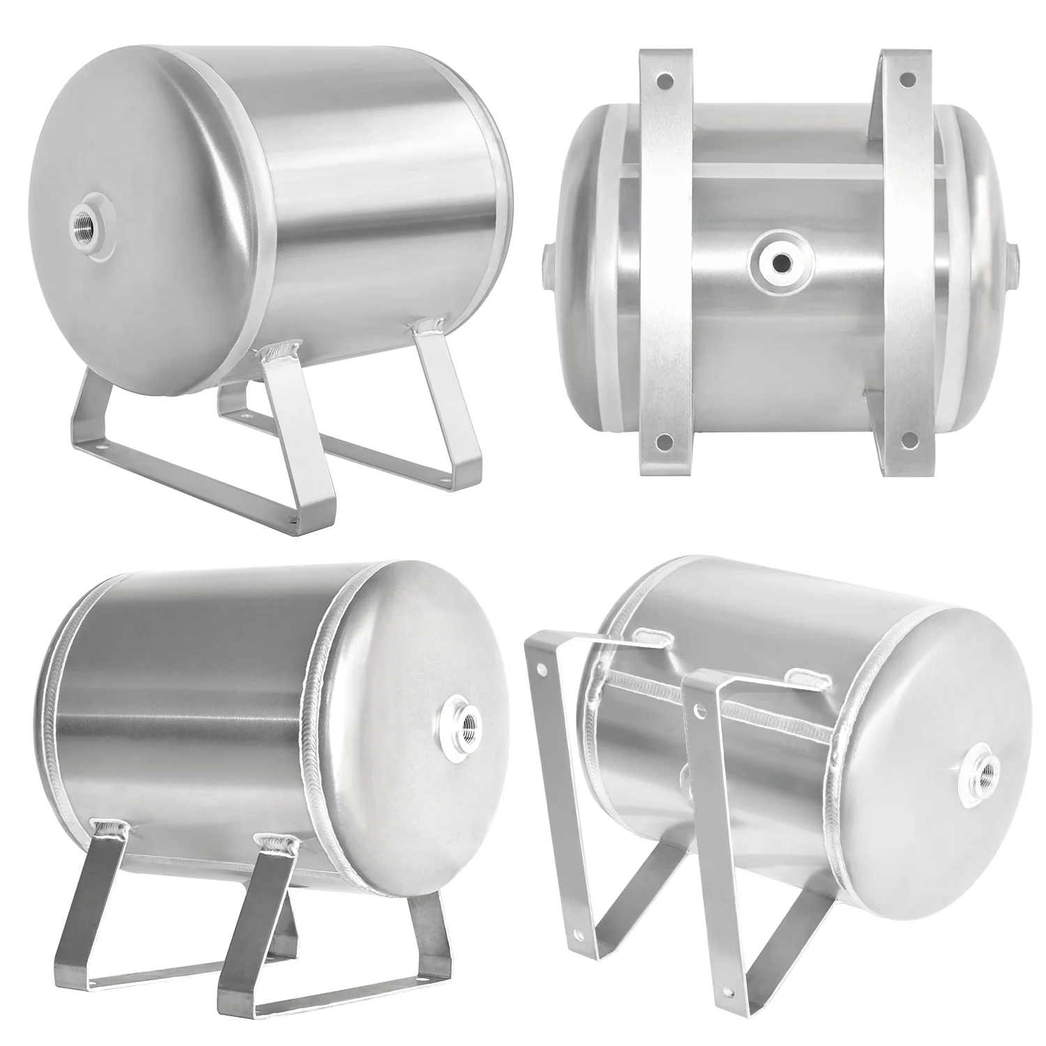15L Air Pressure Tank Aluminum Horizontal reservoir Air Storage compressor Tank For Car Water Tank