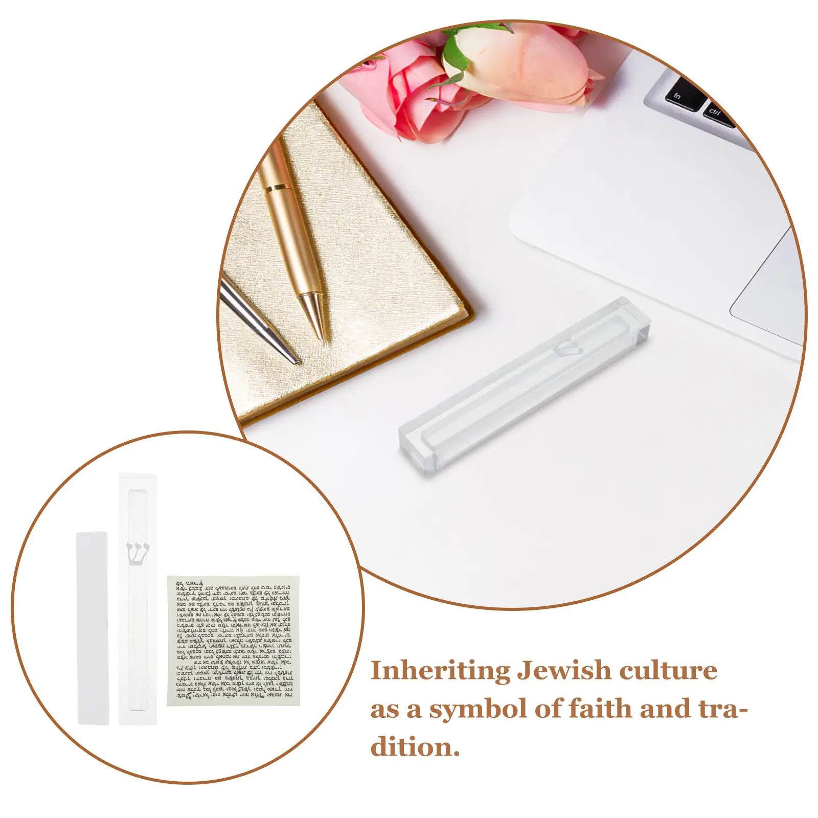 Jewish Door Blessing Case Mezuzot Mezuzah Case Hebrew Wall Decor Kosher Scroll Holder Traditional Jewish Home Blessing Scroll