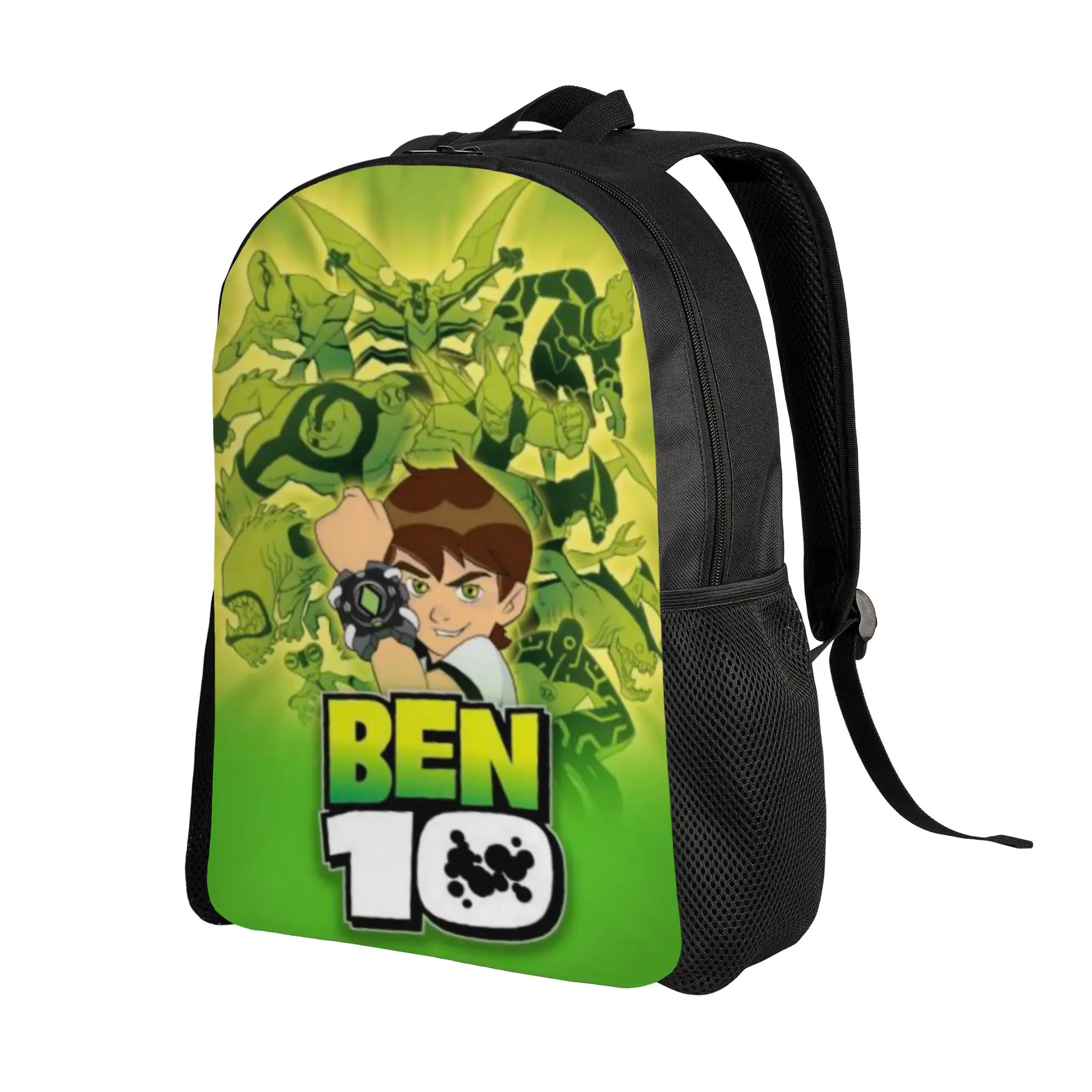 Ben 10 Book Pack Back to school season Classic Ben10 Logo Poster  Adjustable Strap Backpack
