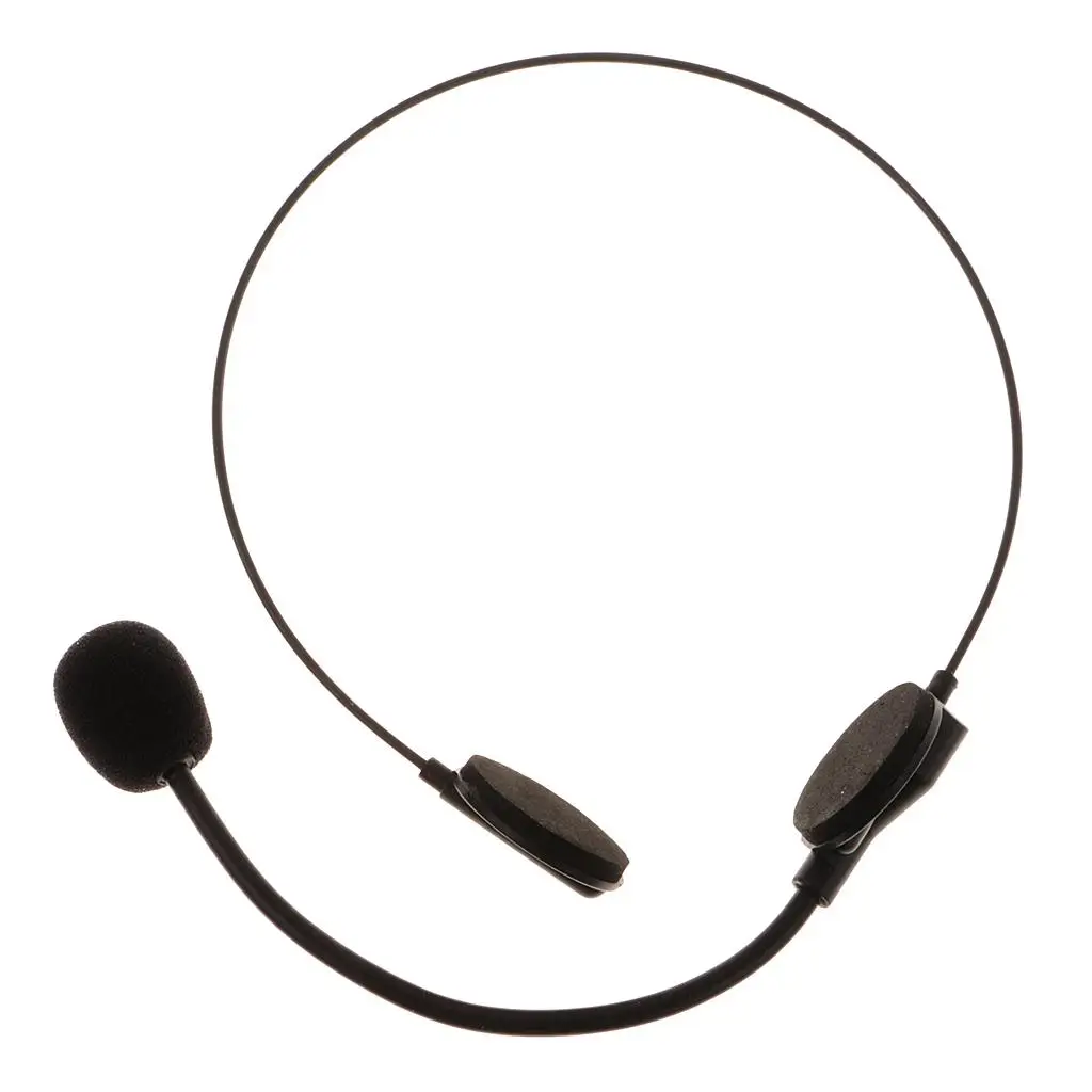 Novelty Black Mic Headset Toy Men Women Party Cosplay Costume Prop Gift