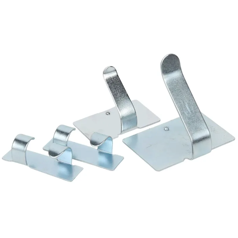 NO 2019-2029 Galvanised Iron Adhesive Mount Metal Cable Clamp No-Drill Cable Clamp With/Without Adhesive