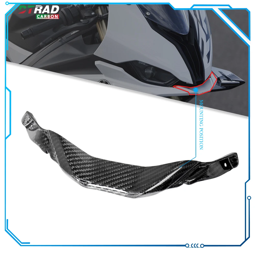 For BMW S1000RR S1000 RR 2023 2024 S 1000RR Accessories Carbon Fiber Front Masks Chin Fairing Kit Motorcycle Front Nose Parts