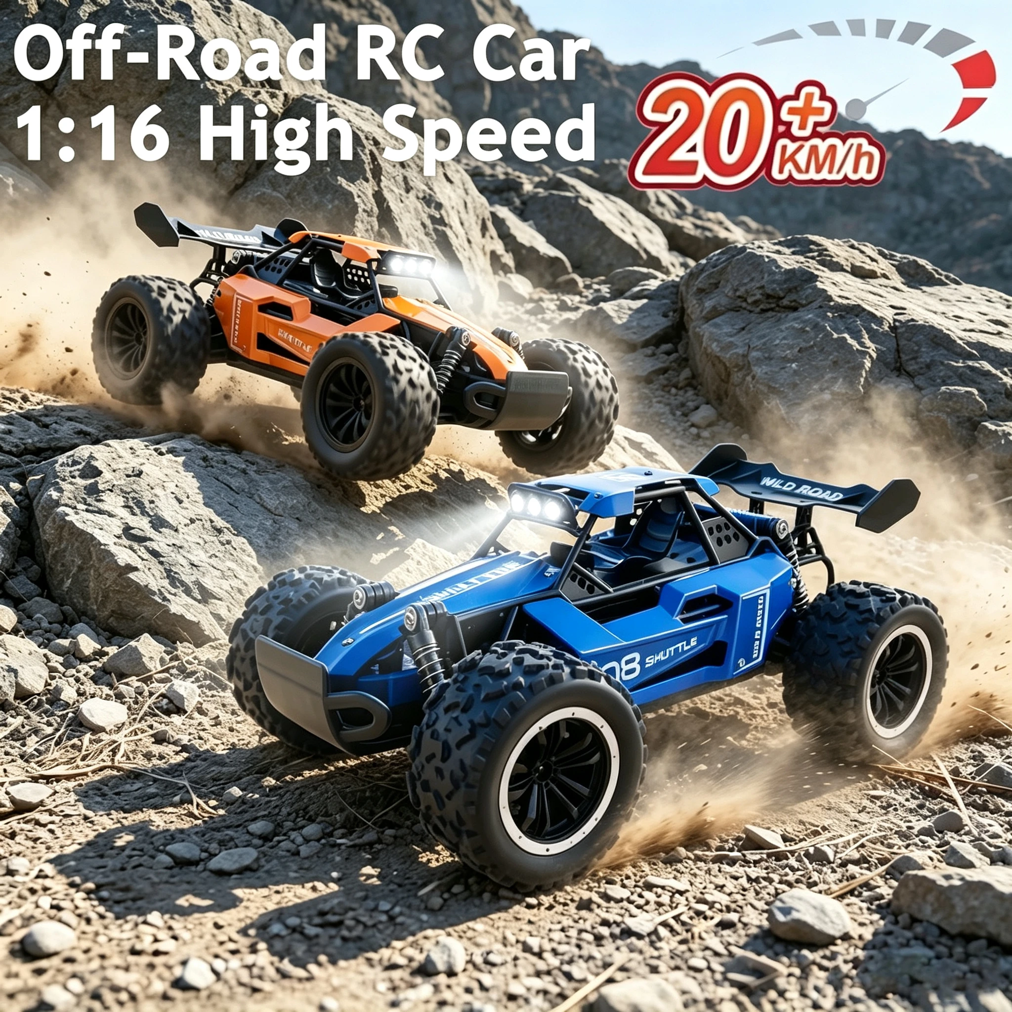 Outdoor Adventure For Kids - 1:16 RC Car All Terrain Monster
