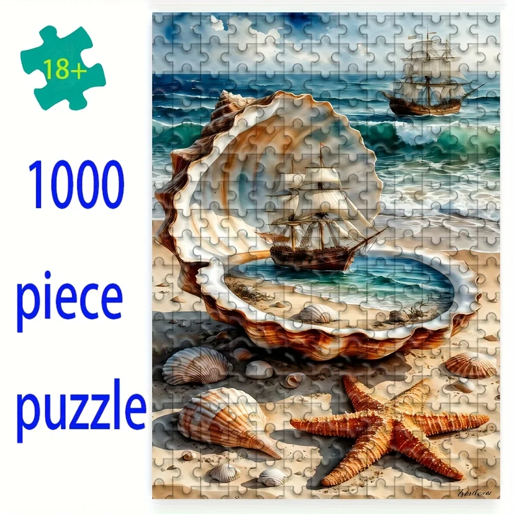 Puzzle dla dorosłych 500/1000 elementów |   Wysokiej jakości, zabawna gra rodzinna, która redukuje stres, idealna na urodziny, Boże Narodzenie, Halloween i jako prezent.