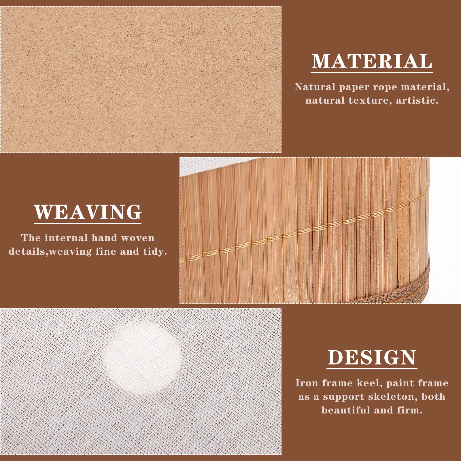 

Набор из 3 плетеных корзин для хранения в пасторальном стиле, органайзер для стола, декоративная корзина для дома и офиса, органайзер для домашнего рабочего стола