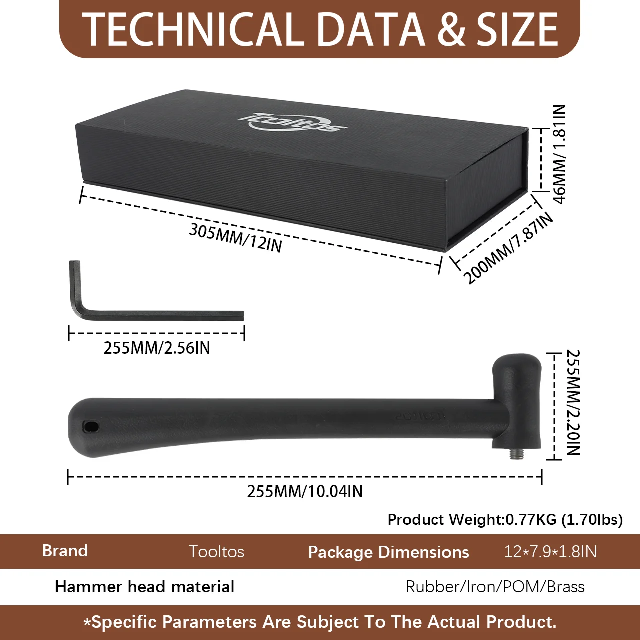 مجموعة أدوات صنع المجوهرات برأس المطرقة القابلة للاستبدال من TOOLTOS لتشكيل المعادن والنقش وأعمال الحرف اليدوية