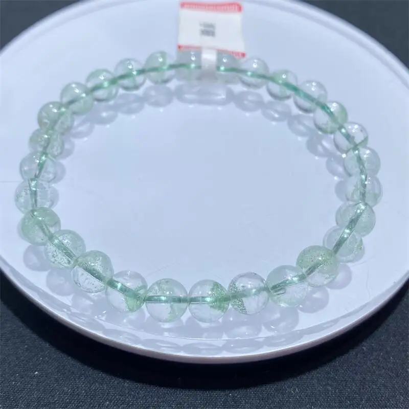 

6 мм натуральный прозрачный призрачный кварцевый браслет из бисера, исцеляющий камень фэншуй, ювелирные изделия с кристаллами, праздничный подарок, 1 шт.