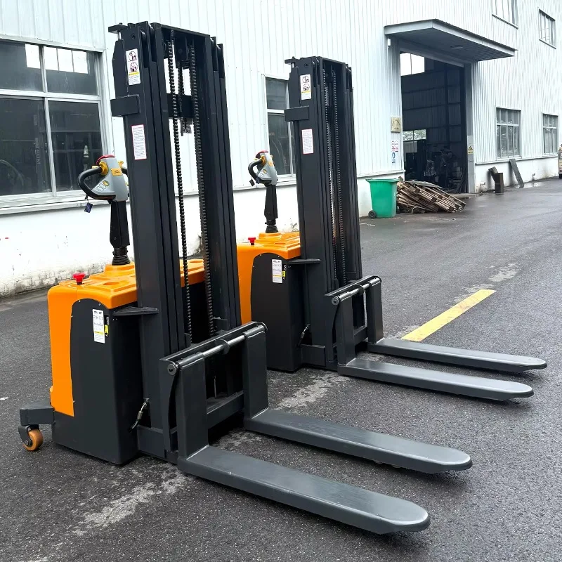 Hot Selling Electric Stacker 2500 Lbs Capacity Narrow Aisles Stacker 4.5m Lifting Height Full Electric Pallet Stacker Price