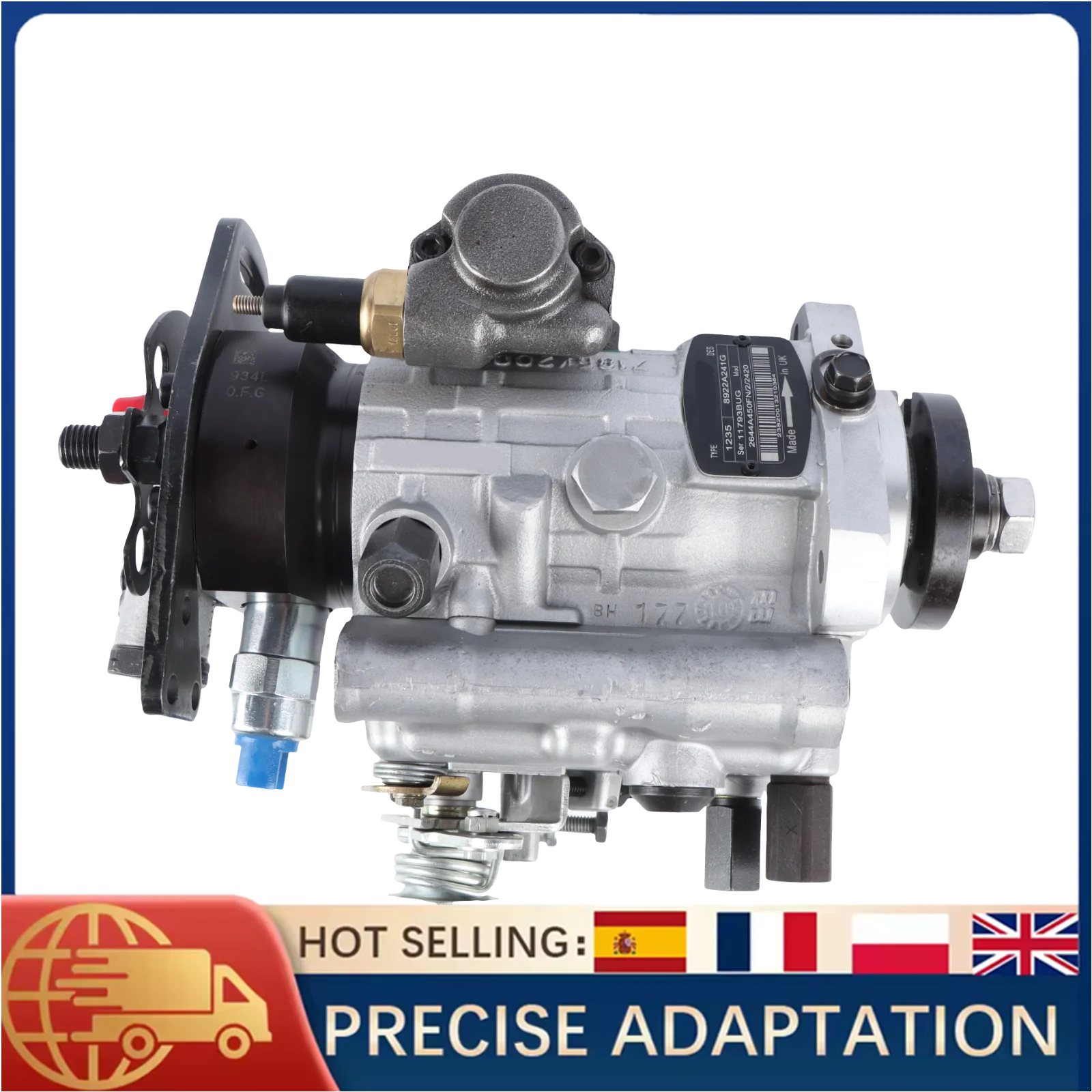 

Магазин запчастей VMAuto, насос впрыска топлива для 3-цилиндровых дизельных двигателей Perkins 2,7 л Massey Ferguson 241S, тракторы 8922A241G