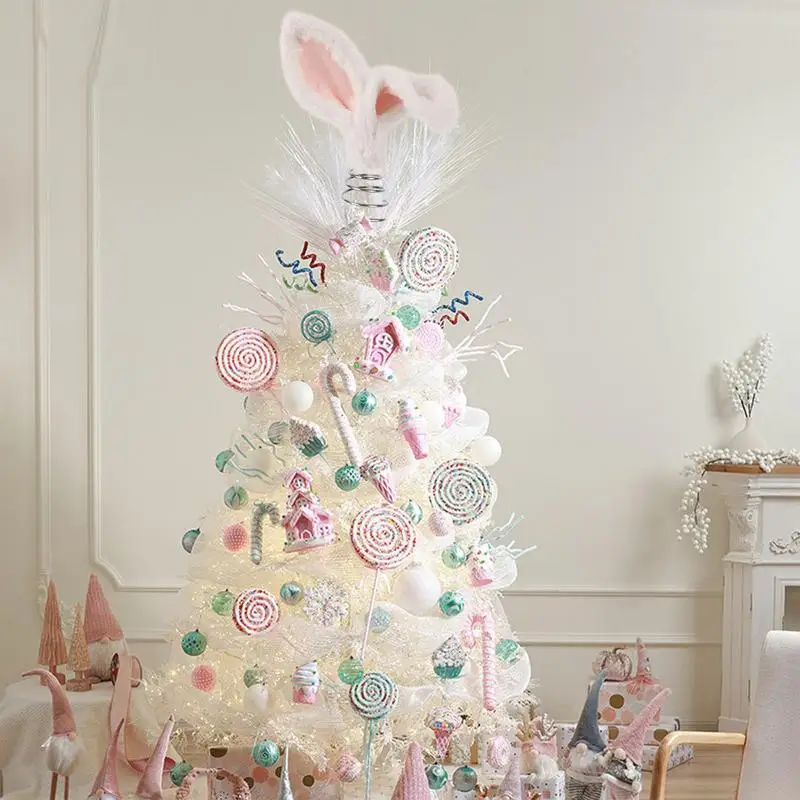 Tree Topper Ornaments For Easter Adorable Tree Top Decor Rabbit Ears Ornaments Easy To Install Home Party Supplies For Living