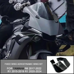 For Yamaha YZF-R1 2015-2019 2020-2024 YZF-R6 2017-2022 Motorcycle Fairing Parts Motorcycle Fixed Wing Aerodynamic Wing Kit
