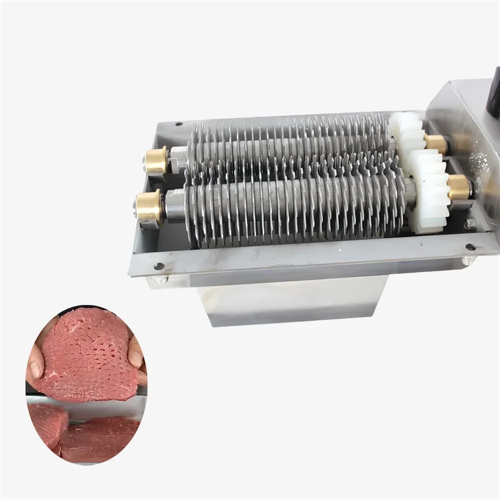 ماكينة مغرض اللحوم البقري الكهربائية 110 فولت 220 فولت، سطح الطاولة التجارية، محول اللحوم من الفولاذ المقاوم للصدأ