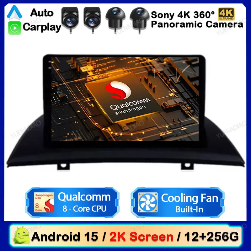

Android 15 Car Radio For BMW X3 E83 2004 2005 2007 - 2012 Multimedia Stereo Video Player GPS NAVI Carplay Auto 4G WIFI QLED 2DIN
