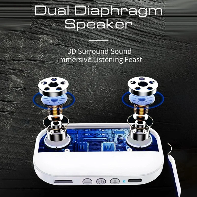 Bluetooth 5.2スピーカー,ホワイトノイズスピーカー,睡眠マシン,オルゴール,睡眠を改善するための枕の下