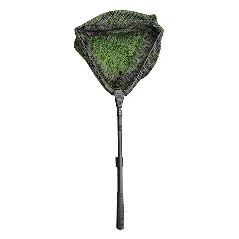 

A79E-Рыболовная сеть-тонкая сетка, складной алюминиевый сплав, черная, многосекционная удочка для рыбалки