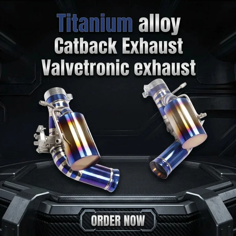 

Titanium Alloy Valvetronic Exhaust System Muffler for Ferrari 296 GTB GTS 3.0T V6 Performance Car Exhaust Pipes Sound Upgrade