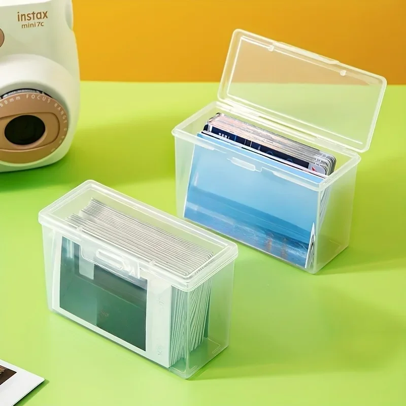 1 Stück multifunktionale Aufbewahrungslösung: 1 transparente Kunststoff-Aufbewahrungsbox, perfekt zum Organisieren von Fotokarten und kleinen Karten.