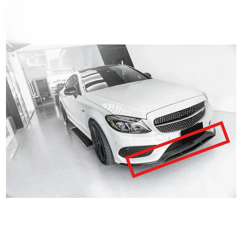 

Карбоновая накладка на передний бампер для Mercedes-Benz W205 C43 AMG