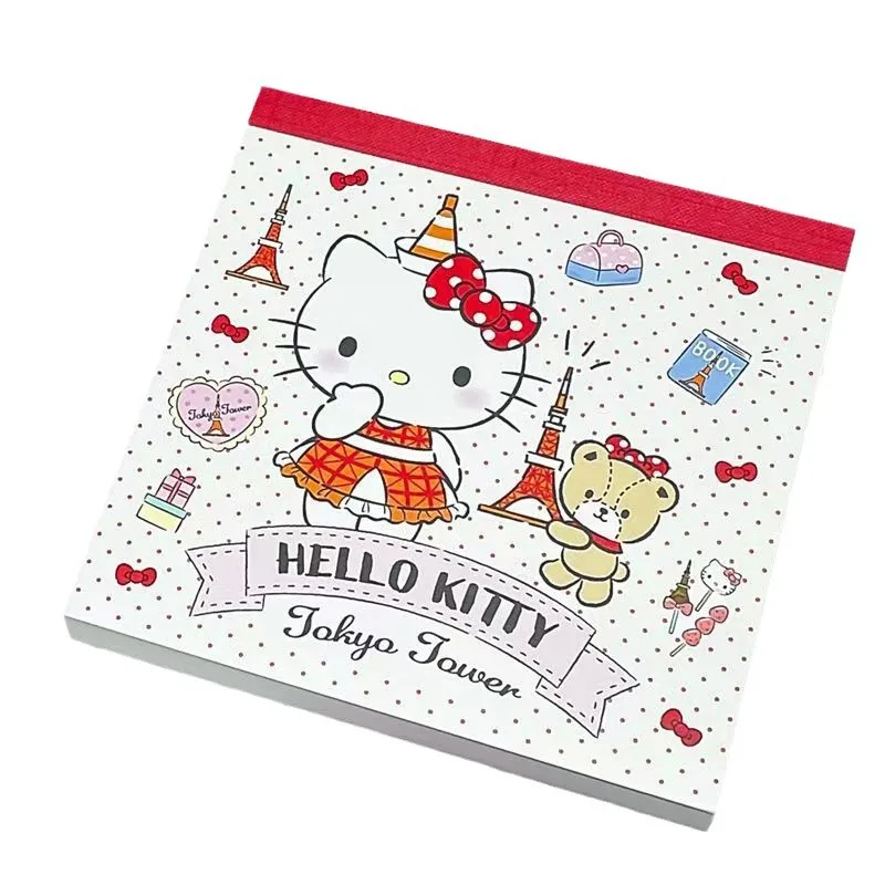 Cute Sanrio Hello Kitty Series Memo Book Student Cartoon Origami Material Girl Creative 100 Pages Notebook School Stationery