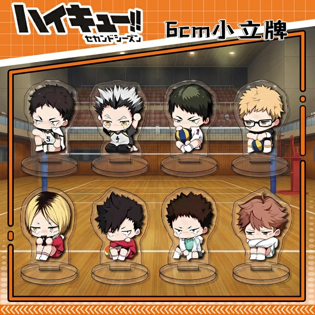 Figuras Acrílicas de Anime de Voleibol, Haikyuu, Versión Q, Hinata Shoyo, Oikawa Tooru, Kuroo Tetsuro, Lindas Mini Figuras Coleccionables