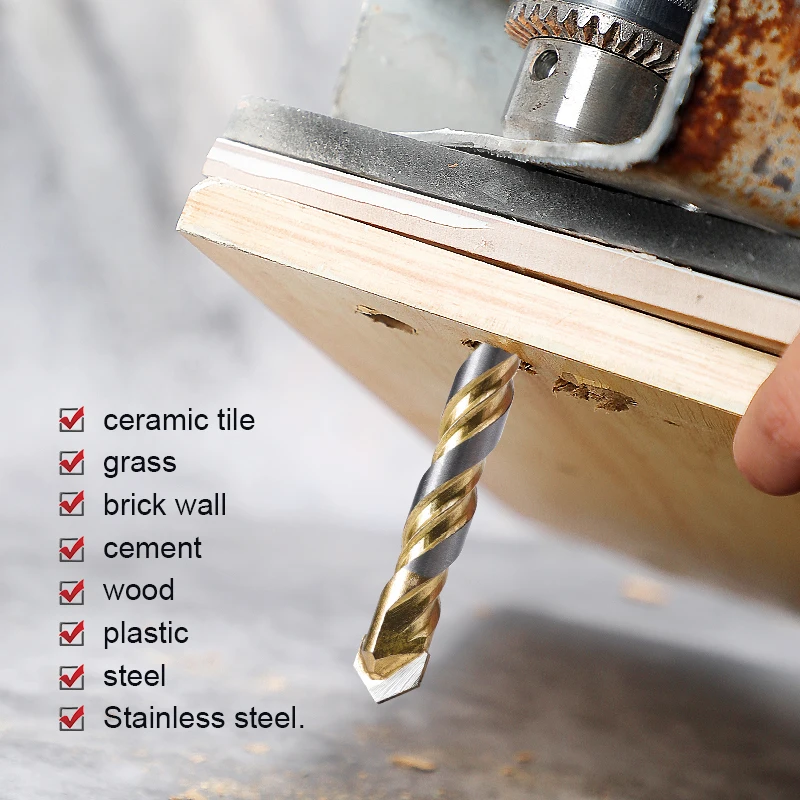 Newshark Power Drill Bits ชุดซีเมนต์คาร์ไบด์ Core เจาะชุด Bit Multifunctional Impact เครื่องมือเจาะกระเบื้องผนังโลหะ