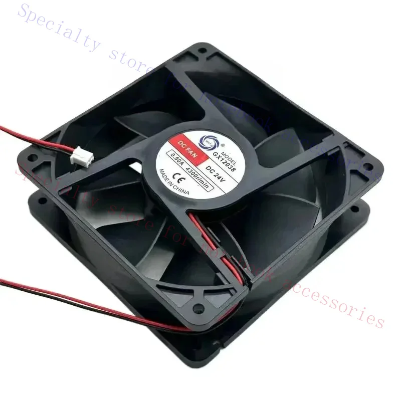 AAA+ MEIXING GX12038 DC 24V 0.50A 120X120X38Mm 2-Wire Server Cooling Fan