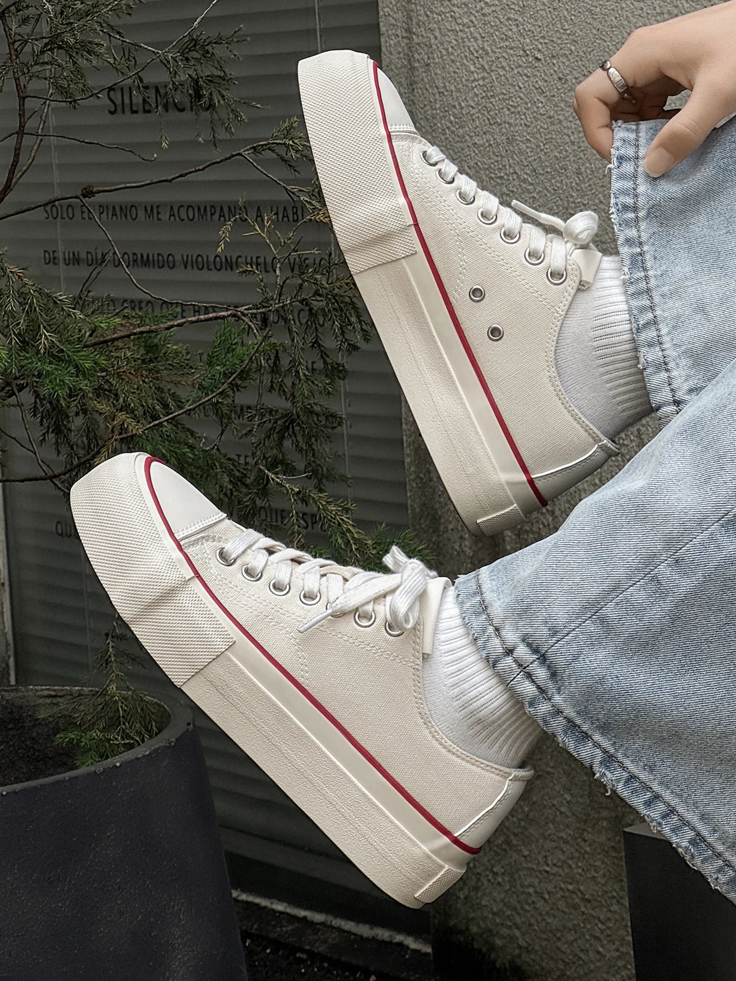 Men's Casual Canvas Shoes Thick Bottom Retro Breathable Summer Trendy All-Match Student Cloth Shoes Low Help round Toe Rubber...