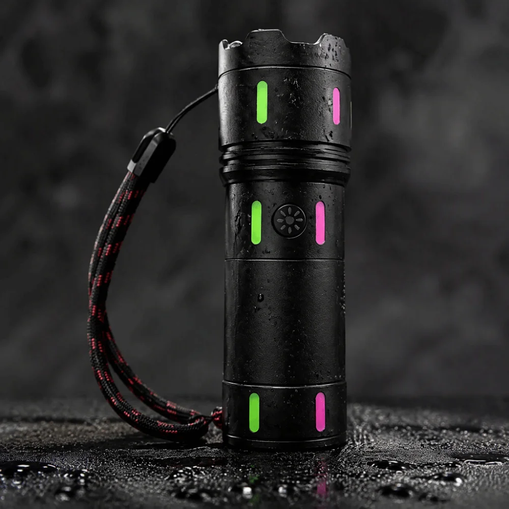 High-Intensity Long-Range Flashlight High Lumen Portable Rechargeable Flashlight Bright Type-C Charging