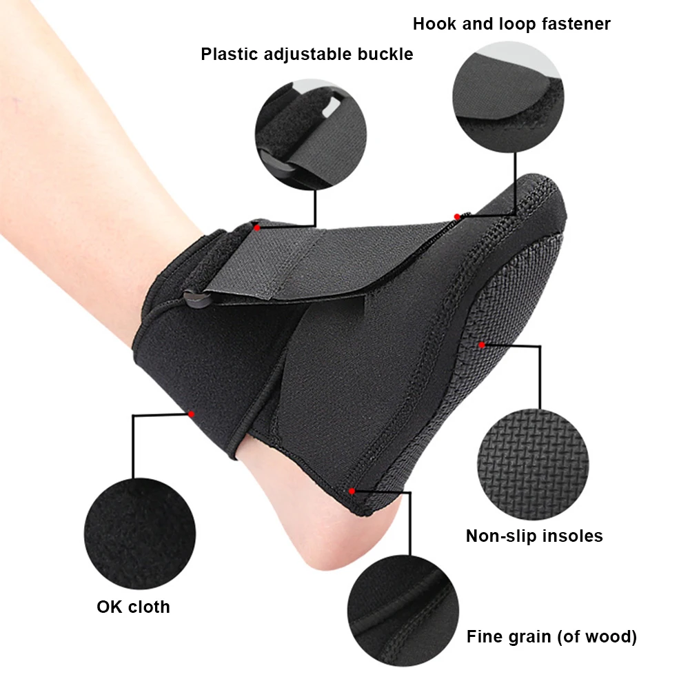 Plantar Fascia Stretcher Brace Pain Relief Dorsal Night Splint Foot Brace Anti-Slip for Plantar Fasciitis & Achilles Tendonitis