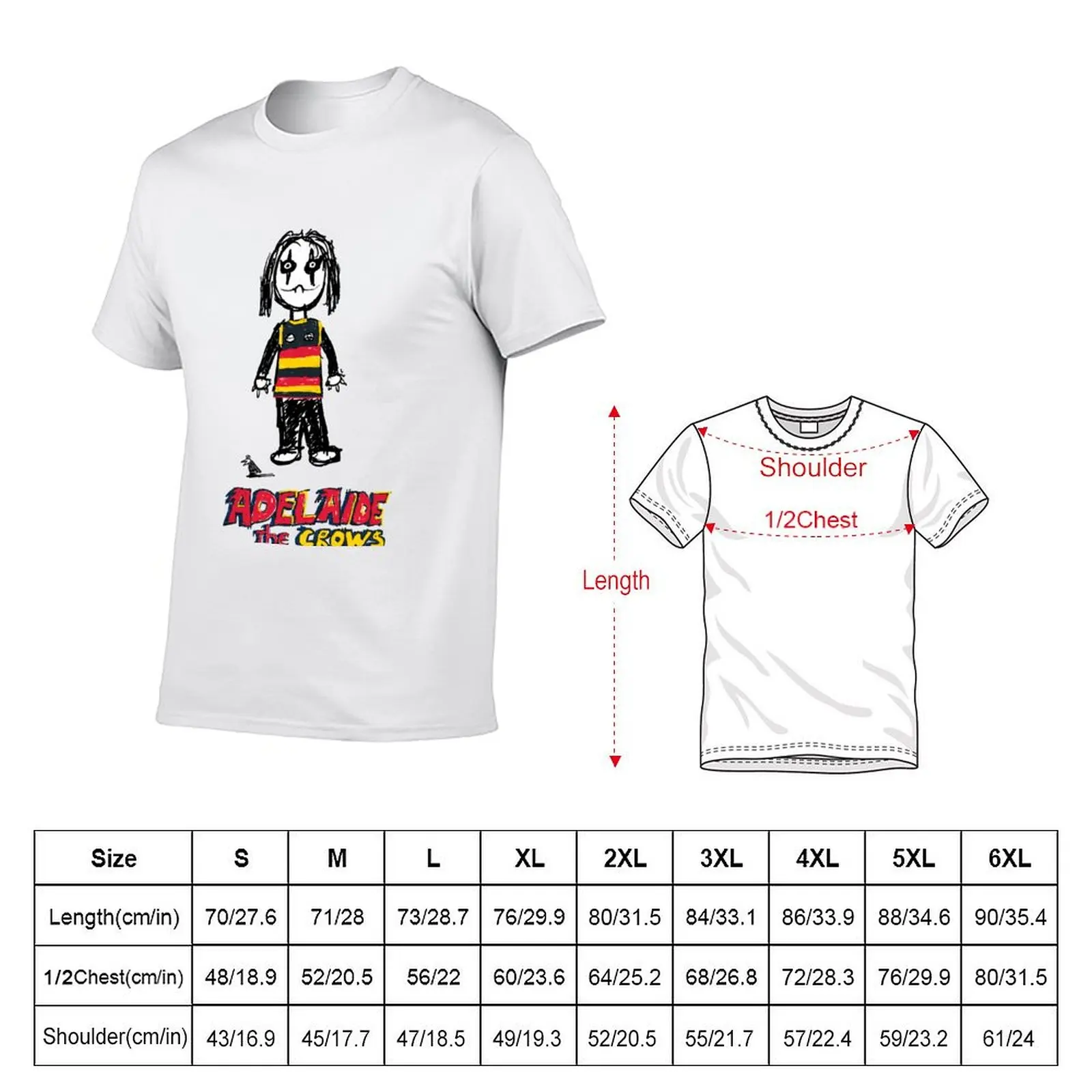 ADELAIDE THE CROWS - ALTERNATE LOGO T-Shirt Aesthetic clothing blanks croswit shirt man animal prinfor boys outfits for men