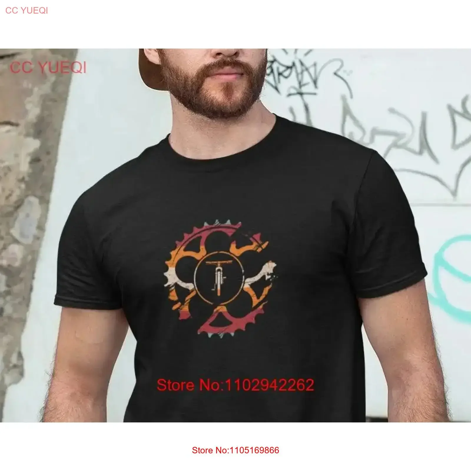 قميص الدراجة الجبلية إضافة رائعة إلى معداتك لأي متسابق MTB عاشق زميل العمل أو صديق باللون الأسود الداكن عتيق مغسول كاجوال #1