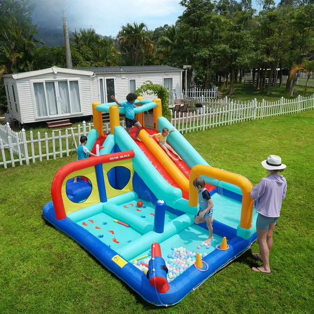 

New Design Inflatable Bouncer Bounce House Water Slide Combo Bouncy Castle Inflatable Mini Jumping Castle Slide for Kids