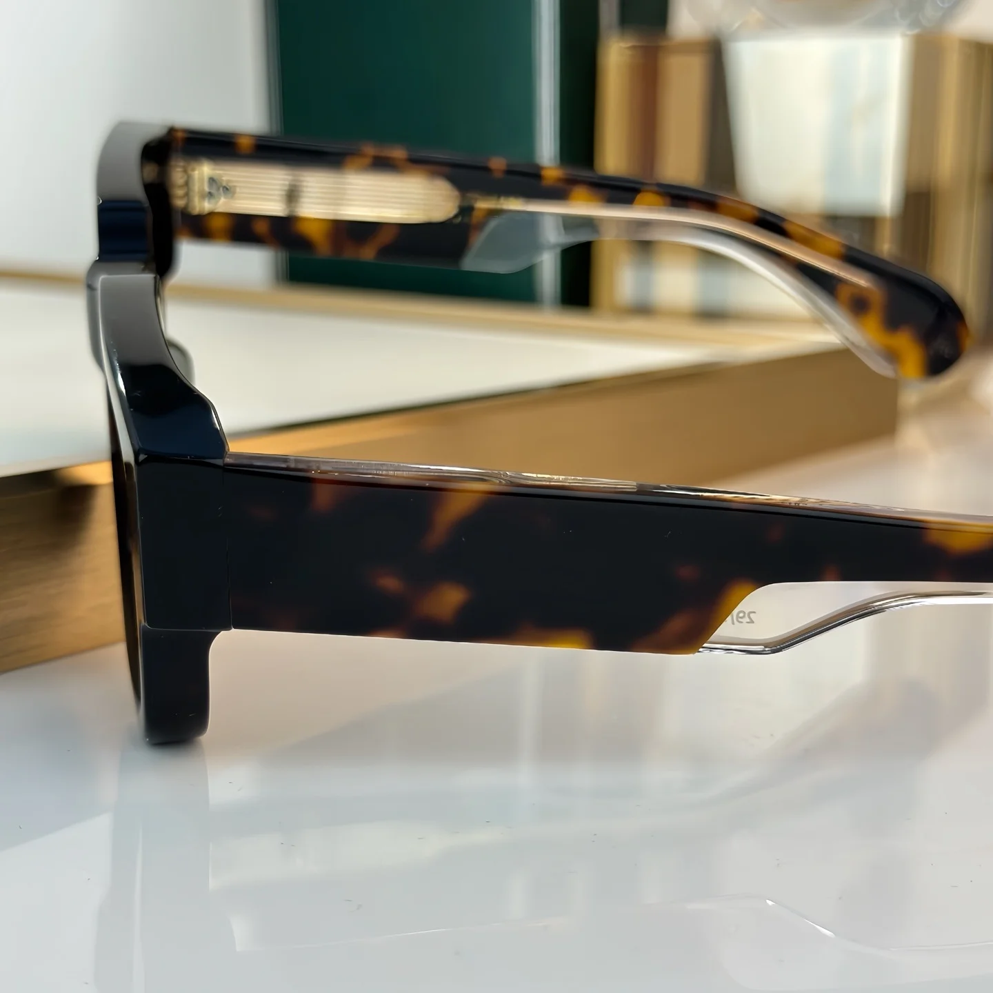 النظارات الشمسية الفاخرة للجنسين مستطيل سميكة خلات الرجال النظارات الشمسية ASCARI موضة جديدة النظارات الشمسية النسائية الإكسسوار #4