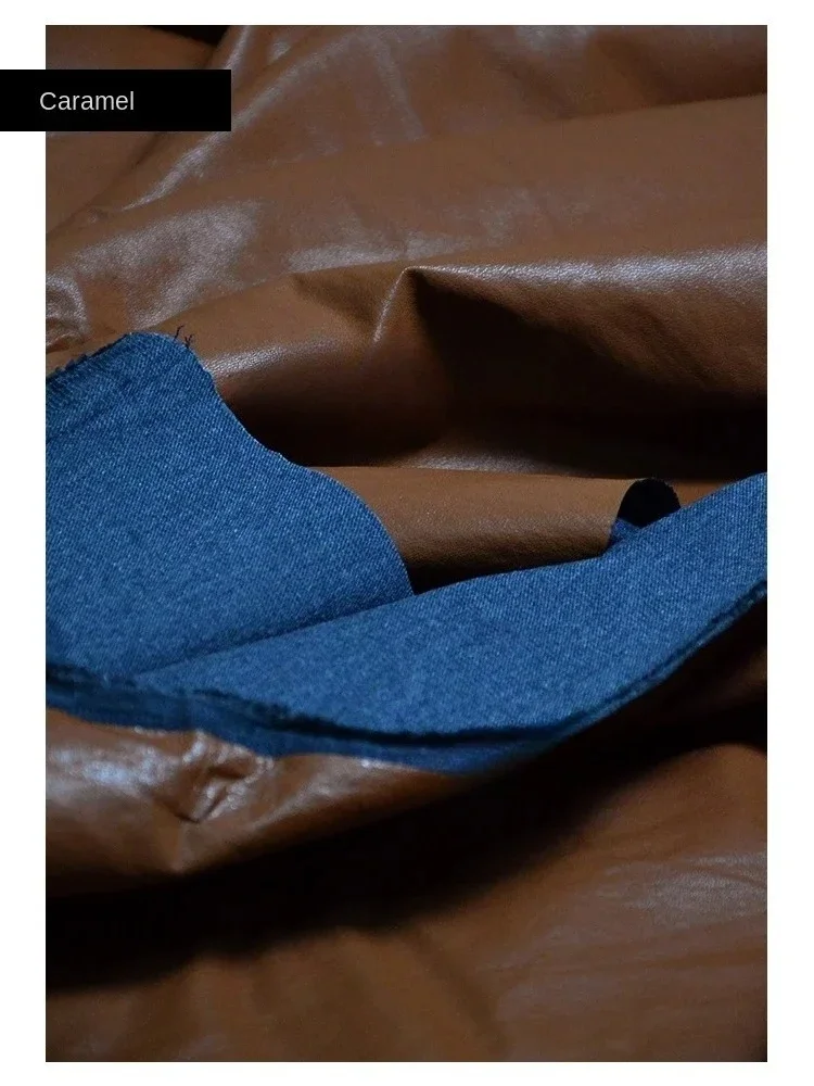 

Matte Leather Fabric Lychee Pattern Thin Imitation Leather PU Designer Clothing Bag Diy Apparel Sewing Material By The Yard