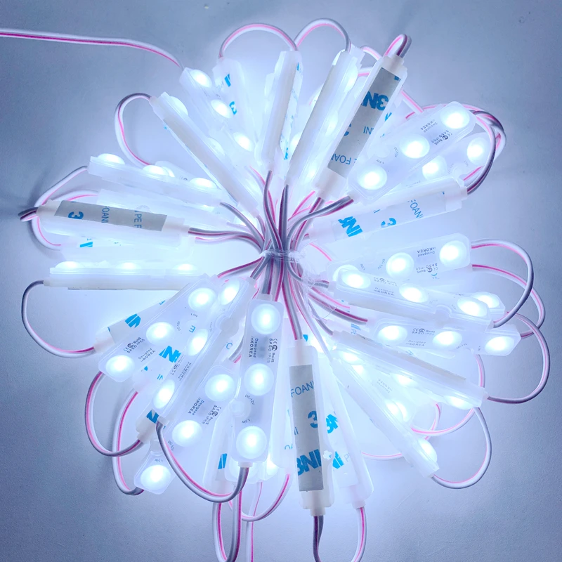 10pcs 5730 injection module 3led DC 12V with lens Waterproof IP68 led light  1.5W white LED sign shop banner Channel Letters