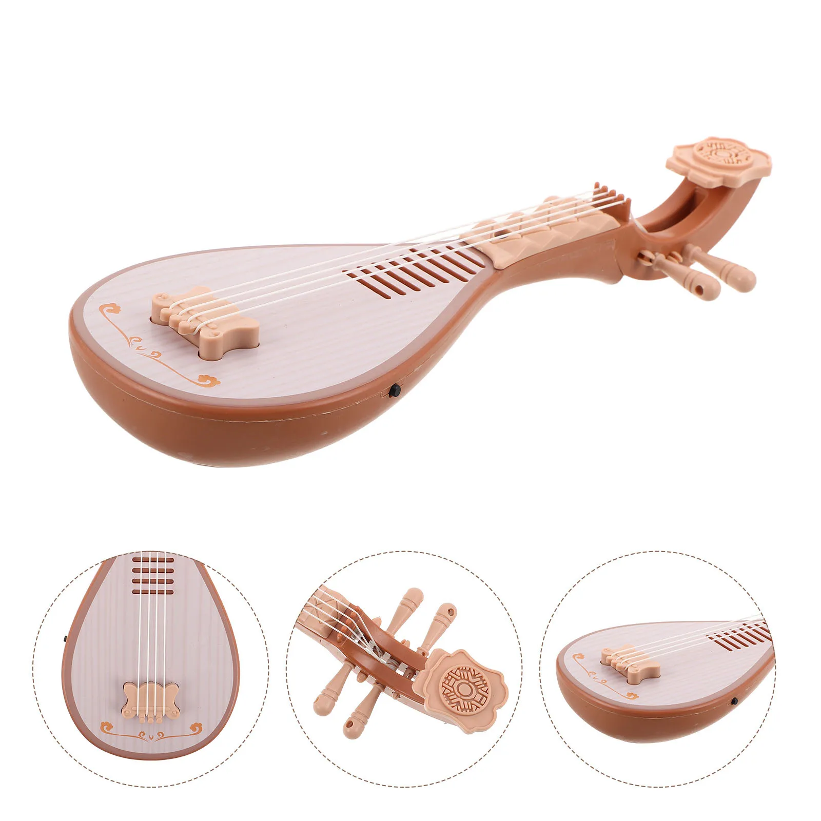 

Playable Pipa Instrument: Elegant Traditional Chinese Lute for Music Exploration Safe Plastic Build Ideal for Educational