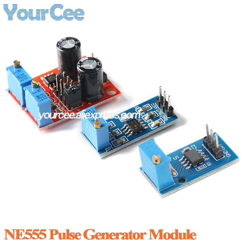 5pcs/1pc NE555 Pulse Generator Adjustable Pulse Frequency and Duty Cycle Module Square Wave Generator, Stepper Motor Driver