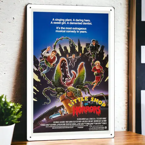 Little Shop Of Horrors (1986) Metal Movie Poster Tin Sign Plaque Film 8