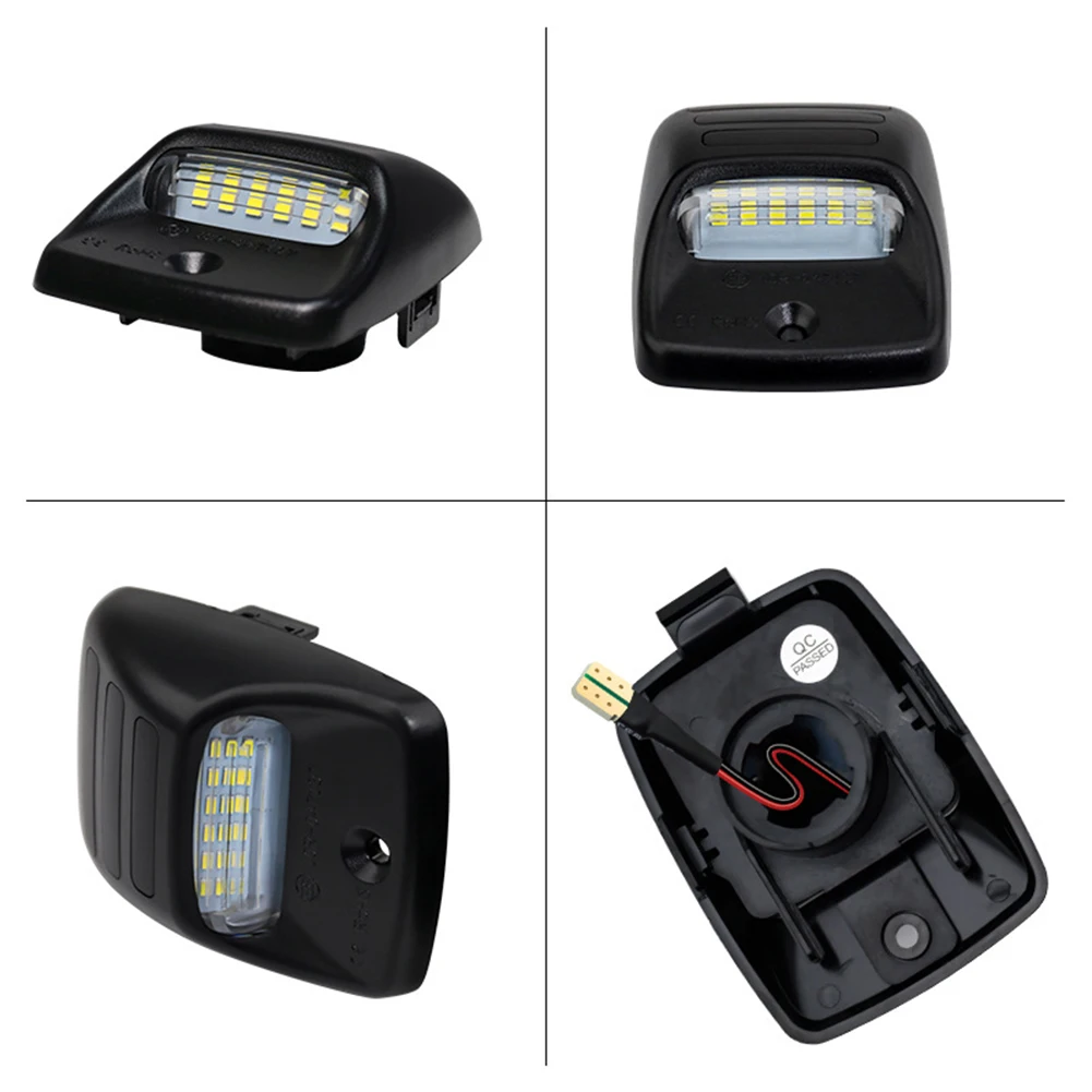 Brand New License Plate Light Black Parts Replacement Vehicle 2.0*1.75*1 Inch Accessories For Tacoma 2005-2015
