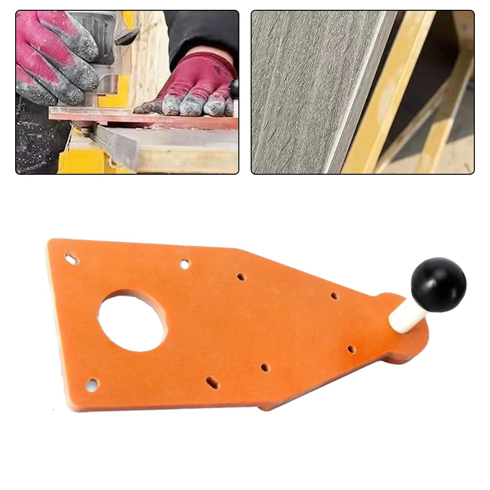 Plastic Metal Balance Board Flip Base With Bottom Slotting For Wood Trimming Machine For Edge Milling Chamfering Auxiliary Plate