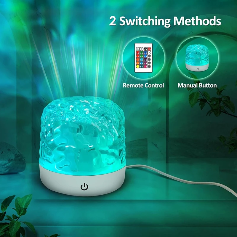 【Popular】Northern Light Projector,Ocean Wave Projector Lamp With Remote Control,Aurora Projector Light,For Decor/Home/Gift