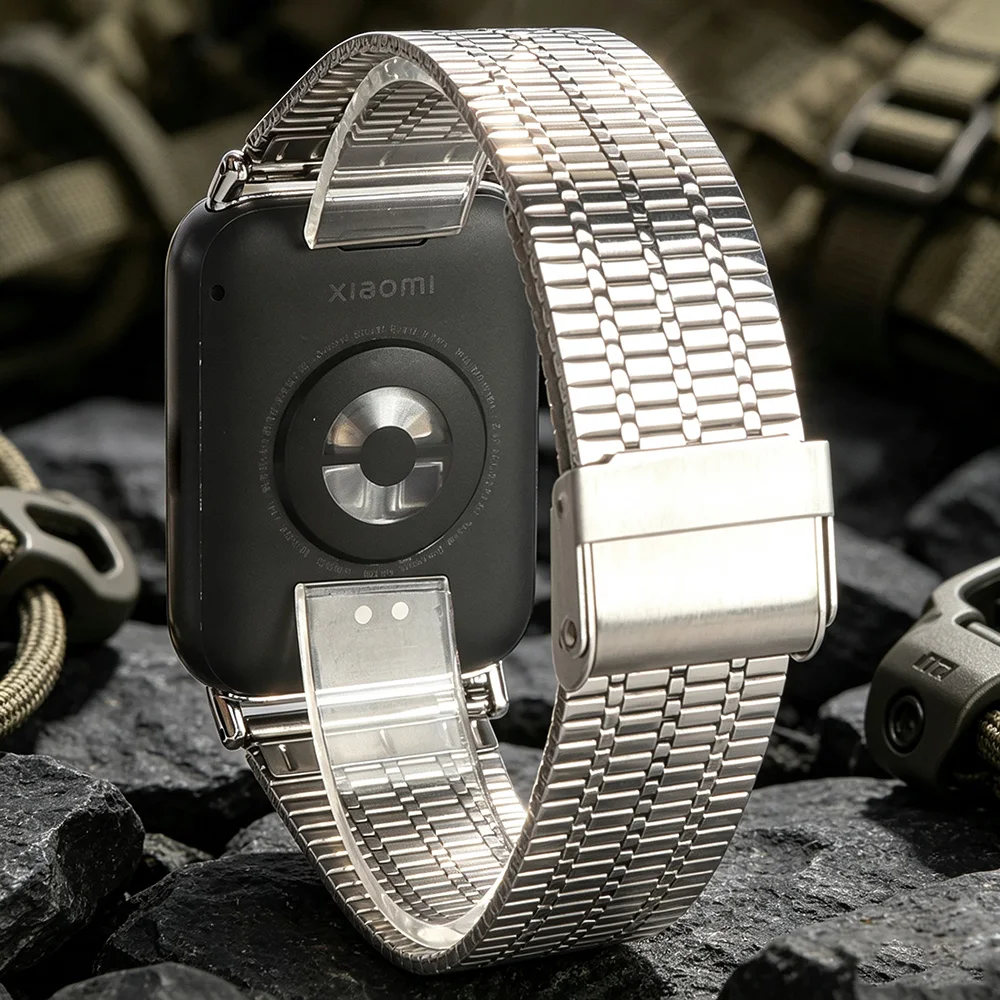 Double Safety Buckle Strap for Xiaomi Mi Band 11 10 9 8 Pro Breathable Bracelet Pulseira Correas Redmi Watch Band 4/5/6